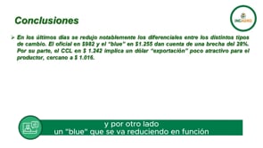 Mercado local: Gran reducción de los diferenciales en tipos de cambio